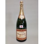 A 150cl magnum bottle of Pierre Callot 'blanc de blanc' NV champagne.