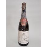 A half bottle of Louis Roederer 1928 vintage extra dry champagne.