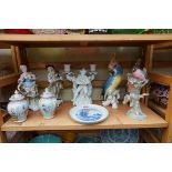 A collection of Continental porcelain figures, to include Karl Ens; Sitzendorf; Dresden; etc,