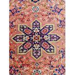 A small silk Qum prayer rug, 76 x 58cm.