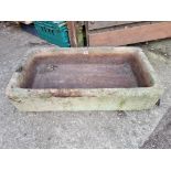 An old stone basin, 82cm wide.