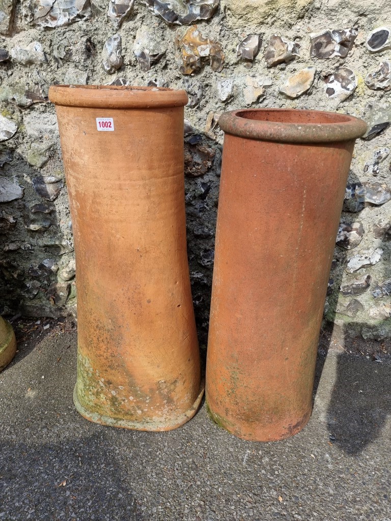 Two old chimney pots.