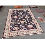 A large modern Ziegler style Soumak carpet, 467cm x 378cm.