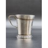 A silver Christening mug, by Mappin & Webb, Sheffield 1949, 7cm high, 117g.