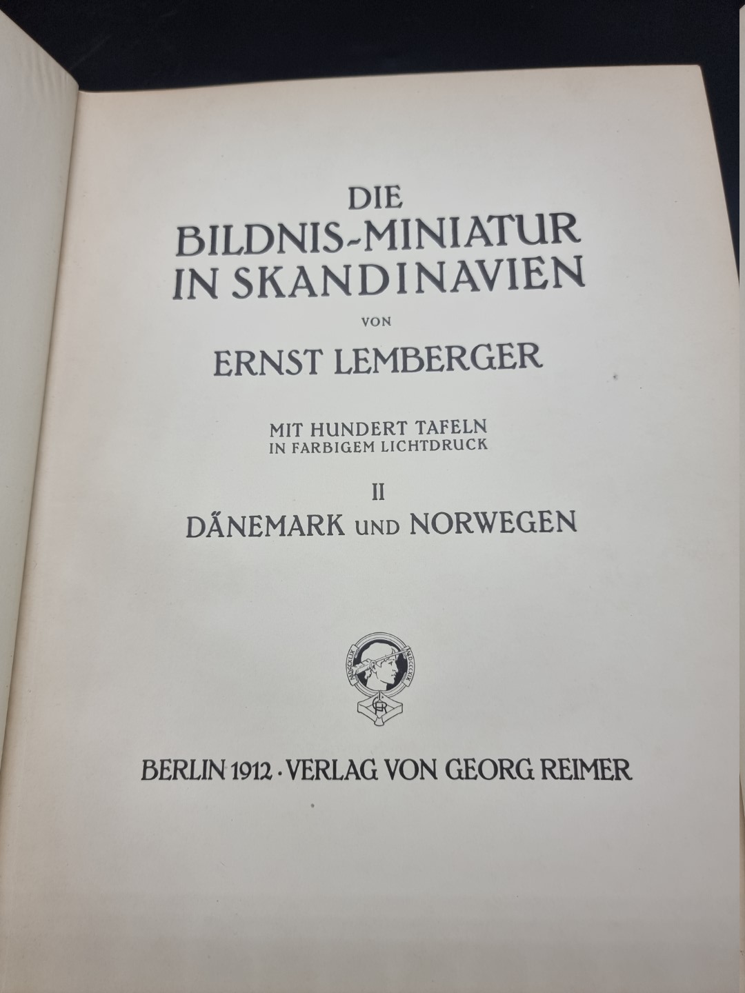 SCANDINAVIAN MINIATURES: Lemberger (Ernst): 'Die Bildnis-Miniatur in Skandinavien': Berlin, 1912: - Image 10 of 11