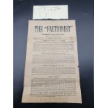 IRISH REPUBLICANS: 'The Factionist...the smallest paper in the world': Vol.1 Issue No.22, Thursday