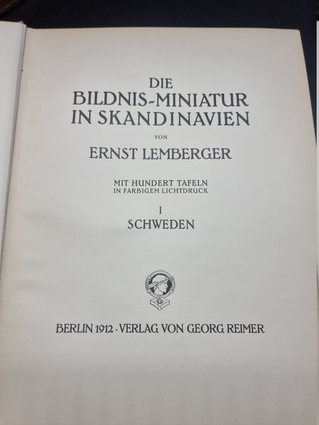 SCANDINAVIAN MINIATURES: Lemberger (Ernst): 'Die Bildnis-Miniatur in Skandinavien': Berlin, 1912: - Image 4 of 11