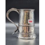 A George III silver tankard, by Peter & Ann Bateman, London 1792, 17cm high, 644g.