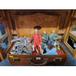 Action Man: three vintage (1960s/70s) Action Man figures; together with a collection of related