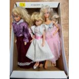 Dolls: a group of seven, comprising: a vintage Skipper and similar Barbie; two Ken dolls and a '