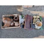 A quantity of silverplate and copperware.