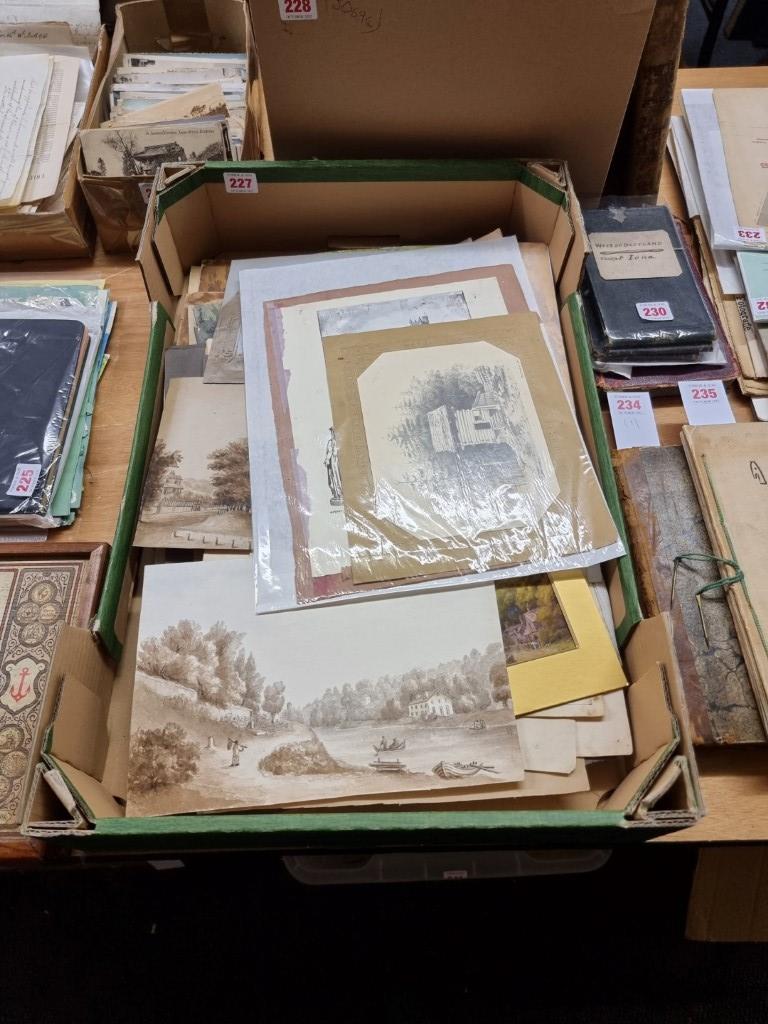 DRAWINGS & WATERCOLOURS: a collection of drawings and watercolours, 19th-20th century, various sizes