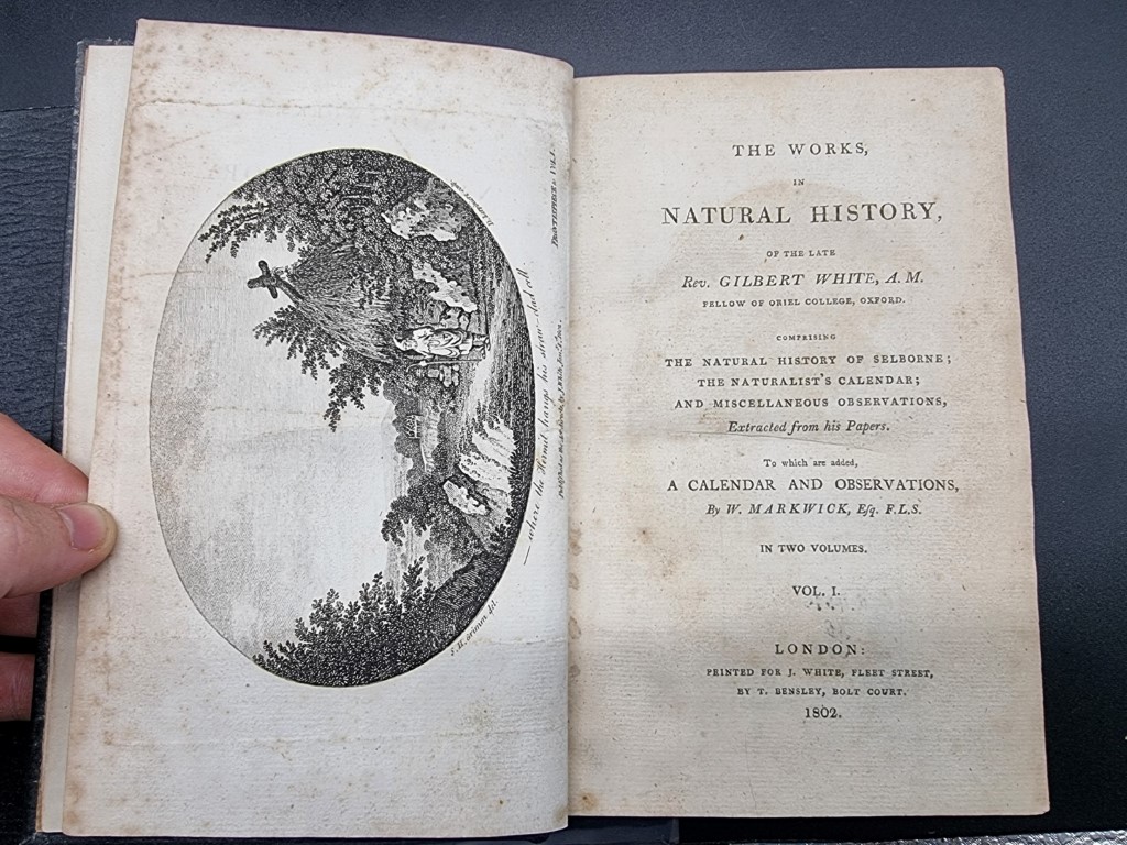WHITE (Gilbert): 'The Natural History and Antiquities of Selborne in the County of Southampton..', - Bild 2 aus 8