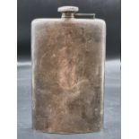 A large 'Sterling' 3/4 pint hipflask, 282g, 18cm high.