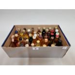 A collection of 5cl whisky miniatures, (all with good levels). (42)