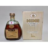 A 24 fl.oz. bottle of Hine Vieille Fine Champagne cognac, probably 1960s bottling, (low shoulder