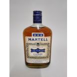 A half bottle of Martell 'Three star' Cognac, 1960s/70s bottling.