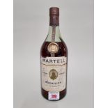 A bottle of Martell 'Medaillon' VSOP Cognac, probably 1960s bottling.