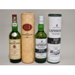 Two 70cl bottles of whisky, comprising: Laphroaig 'Select'; and The Glenlivet 12 year old, each in