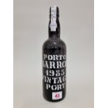 A 75cl bottle of Barros 1985 vintage port.