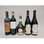 A 75cl bottle of Chateau Pichon-Longueville, Pauillac-Medoc, 1955, (low Level); together with a 75cl