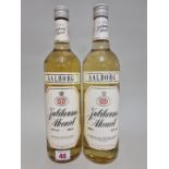 Two 1 litre bottles of Aalborg Jubilaeums Akvavit. (2)