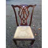 A George III oak child's chair.