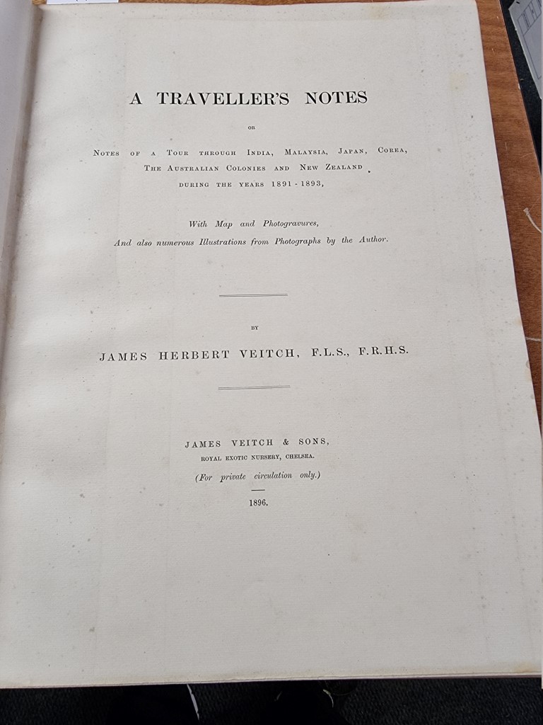 VEITCH (James Herbert): 'A Traveller's Notes or Notes of a Tour through India, Malaysia, Japan, - Image 4 of 5