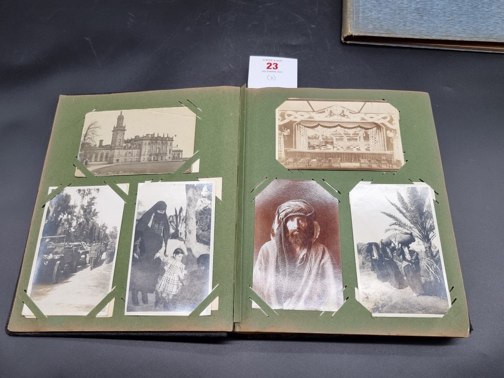 MIDDLE EAST: early postcard album including views of Baghdad: plus a snapshot album containing views - Image 12 of 15
