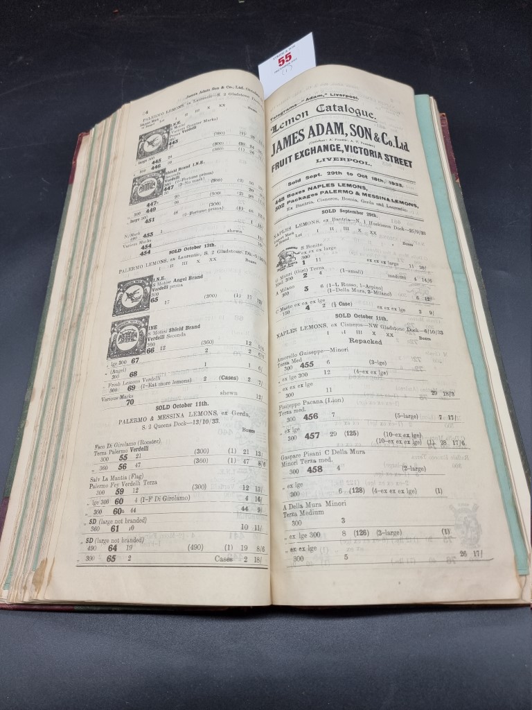 FRUIT & VEGETABLE AUCTIONS: a bound volume of approx 140+ fruit and vegetable auction catalogues for - Image 7 of 8