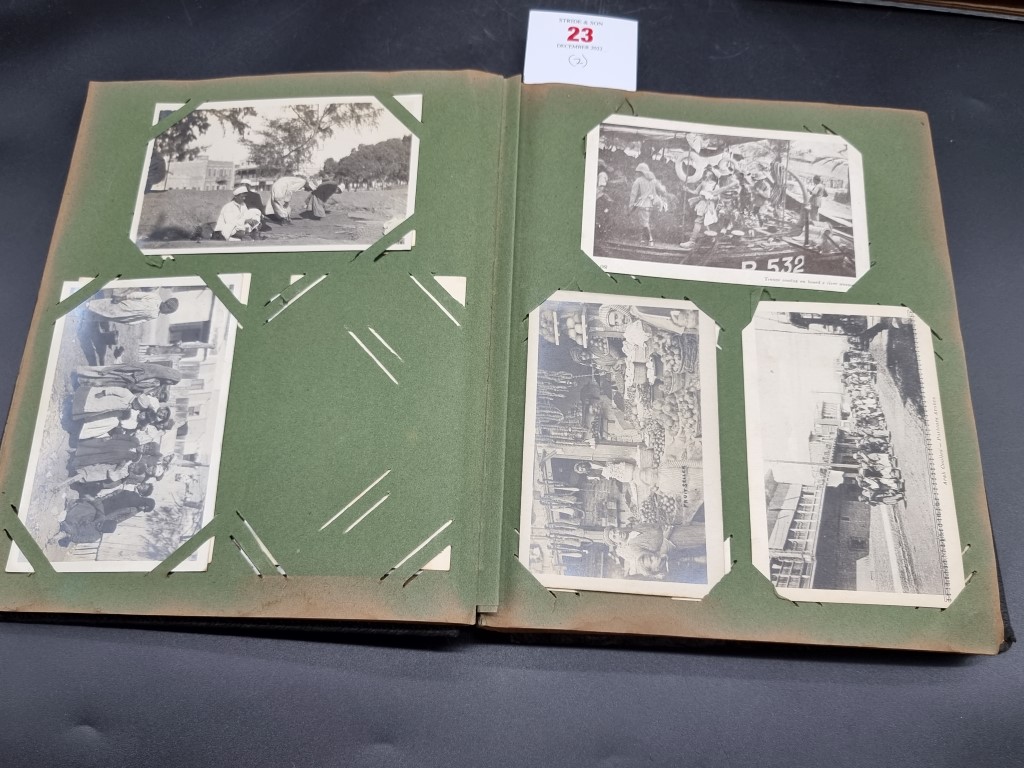 MIDDLE EAST: early postcard album including views of Baghdad: plus a snapshot album containing views - Image 13 of 15