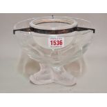 A Lalique 'Igor' caviar bowl, 20cm diameter, (lacking cover).
