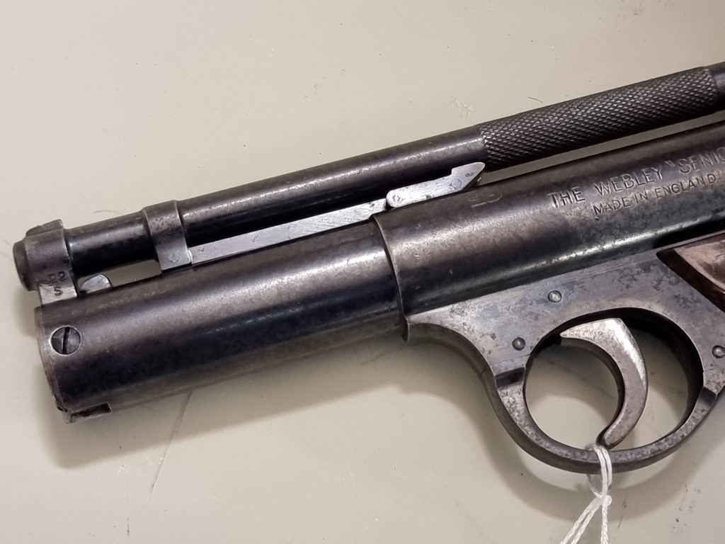 A Webley Senior .22 calibre air pistol, Serial No.1963. - Image 3 of 9