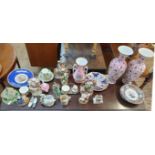 A collection of Victorian and later pottery and porcelain, (various damage).