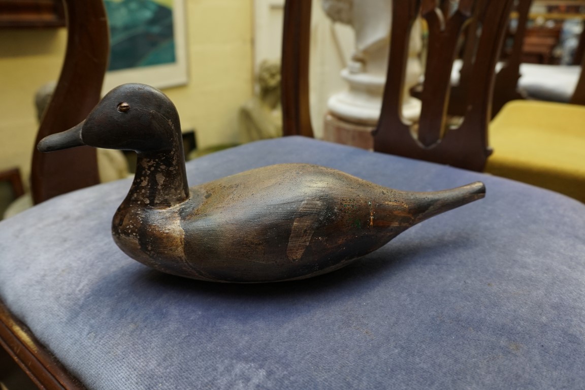 Three painted wood decoy ducks. - Image 4 of 4