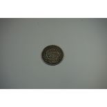 Coins: a Mexican Republic 1896 silver eight reales, Zacatecas Mint.