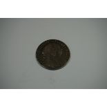 Coins: a William & Mary 1689 silver half crown.