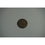 Coins: a George III 1812 three shillings bank token.