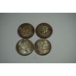 Coins: four Canadian .800 silver dollars; comprising 1961; 1964; 1965 and 1966.