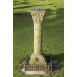 A rare Compton pottery winged hours pattern sundial