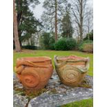 A Compton pottery snake pot and a Compton pottery eel pot