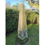 A composition stone obelisk