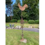 A Victorian wrought iron weathervane