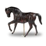 A 1930's leather horse