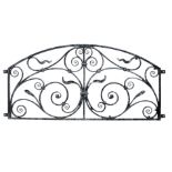 A wrought iron panel