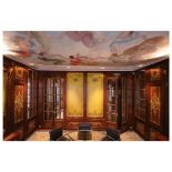 An impressive Empire Style ormolu mounted mahogany panelled room