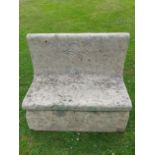 A similar unusual carved stone seat