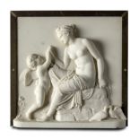 Workshop of Bertel Thorwaldsen: An impressive and important suite of three carved white marble...