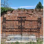 A pair of wrought iron gates