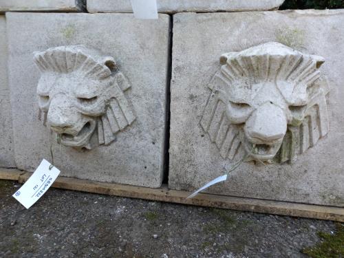 A pair of Art Deco carved Portland stone plaques - Bild 2 aus 2